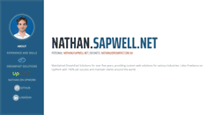 Desktop Screenshot of nathan.sapwell.net