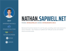 Tablet Screenshot of nathan.sapwell.net